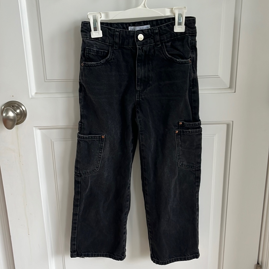Zara Girls Cargo Jeans Sz 8